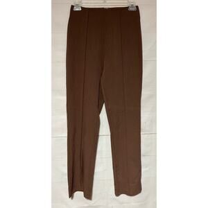 PRINCESS POLLY sz 4 chocolate brown pants dress slacks w/ front seam